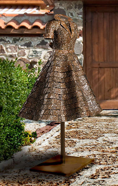 "Lucille"
Bronzed Copper Patina Dress

70"Tx37"Wx37"D