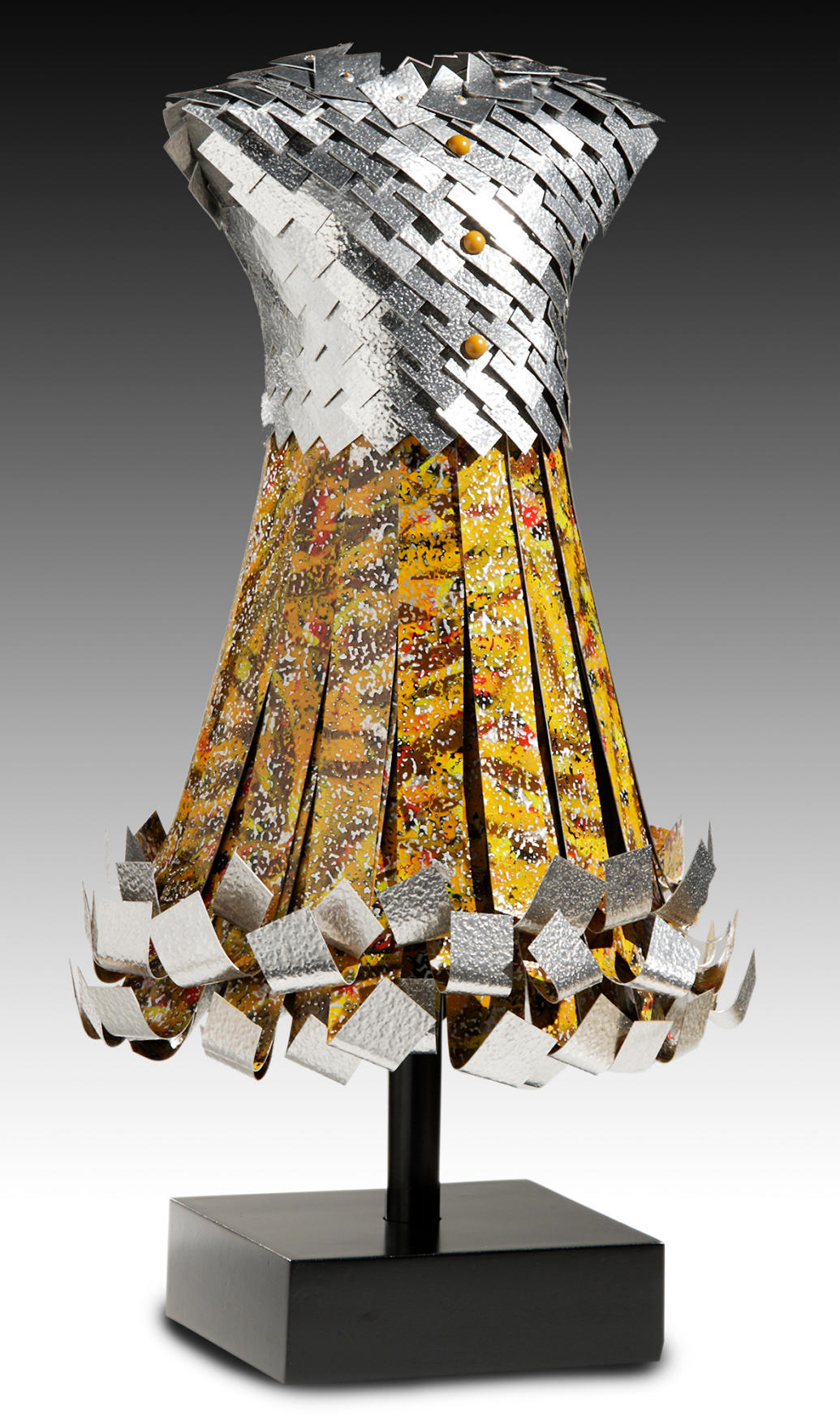 "Avery" - 
27" Tall - 
Enamel Painted Industrial Aluminum, Textured Industrial Aluminum
